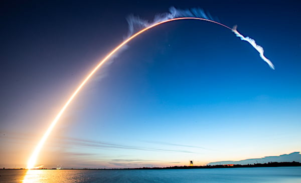 An Atlas V rocket launches from Cape Canaveral Air Force Station, Florida, Aug. 8, 2019. (Photo by Walter Scriptunas, United Launch Alliance)